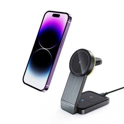 FlexCharge Trio: The Ultimate On-the-Go Wireless Charging Solution