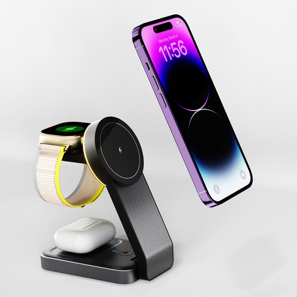 FlexCharge Trio: The Ultimate On-the-Go Wireless Charging Solution