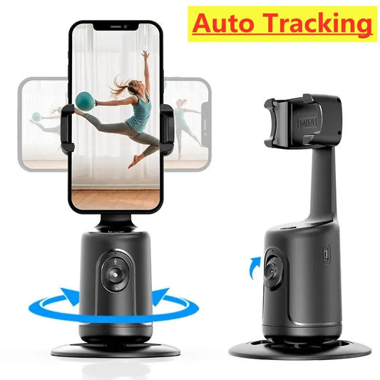 VlogVision 360: Auto Face Tracking Gimbal Phone Holder